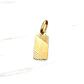 Colgante placa tallada 2 cm Oro 18k - Miniatura 1