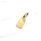 Colgante placa tallada 2 cm Oro 18k - Miniatura 4