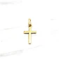 Colgante Cruz palito chica Oro 18k - Miniatura 4