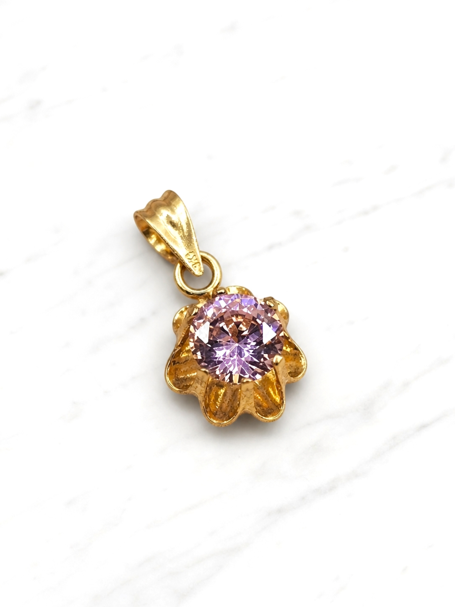 Colgante chatón Italiano 1.5 cm Oro 18k  1