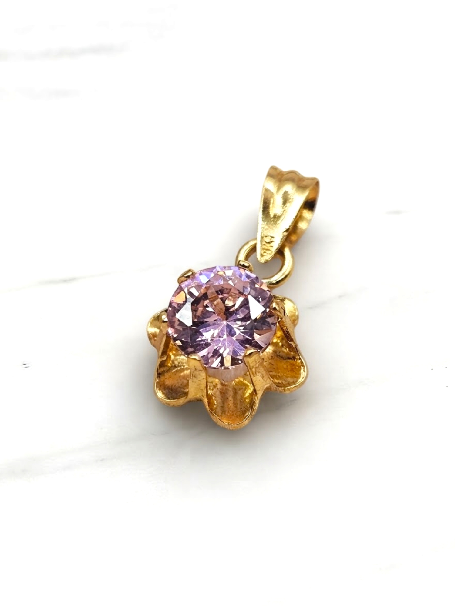 Colgante chatón Italiano 1.5 cm Oro 18k  4