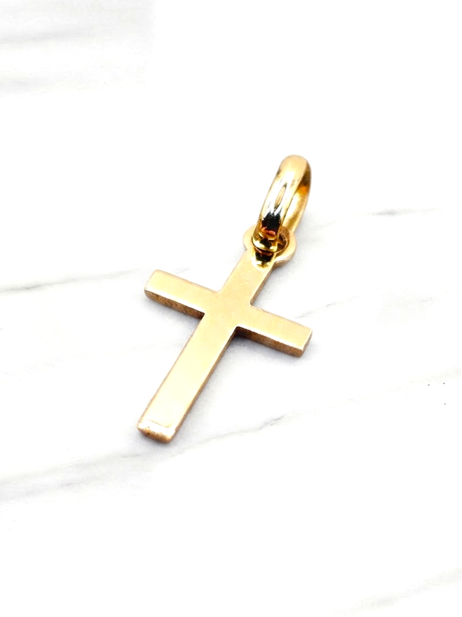 Colgante cruz palito mediana Oro 18k 1