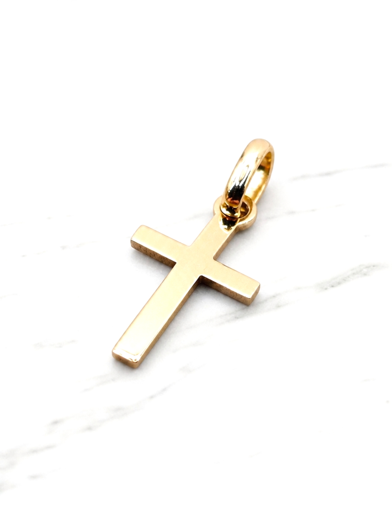 Colgante cruz palito mediana Oro 18k 4