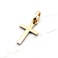 Colgante cruz palito mediana Oro 18k - Miniatura 4