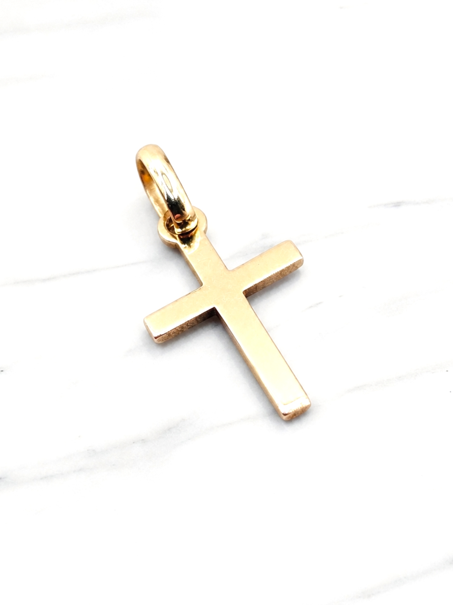 Colgante cruz palito mediana Oro 18k 5