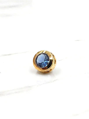 Colgante punto de luz aquamarina mediano Oro 18k