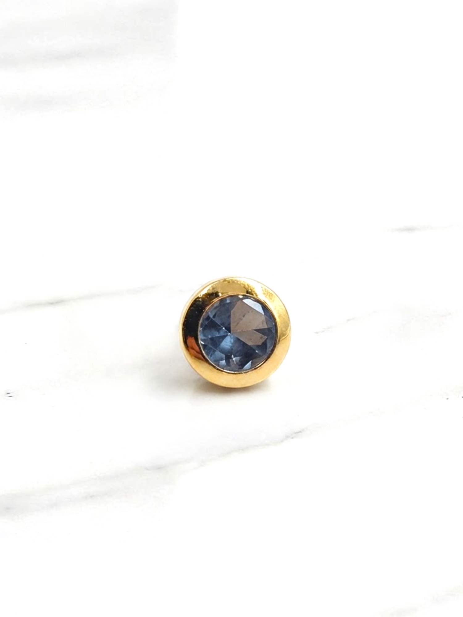 Colgante punto de luz aquamarina mediano Oro 18k 1