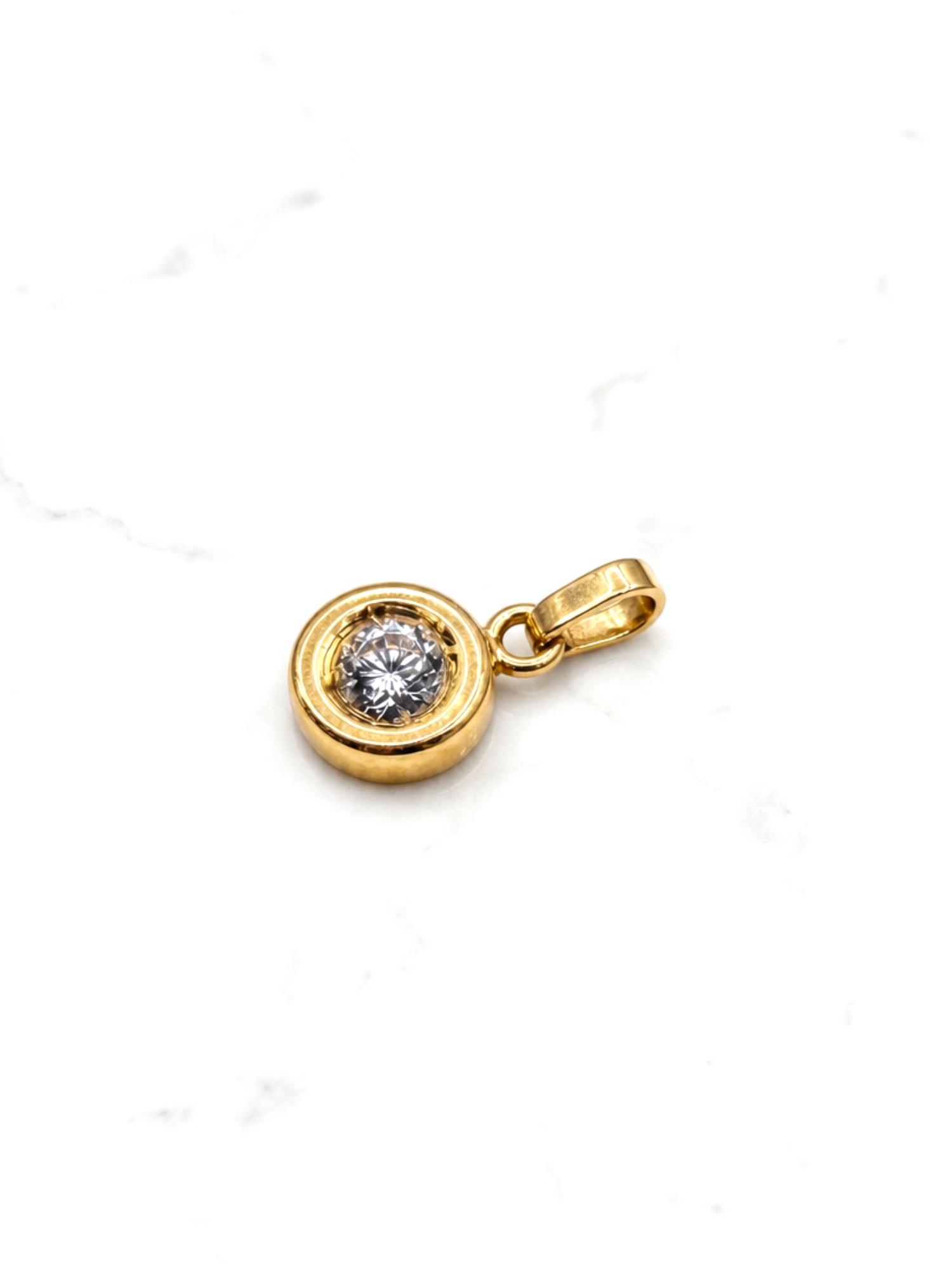 Colgante punto luz 1.1 cm Oro 18k  1