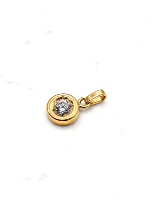 Colgante punto luz 1.1 cm Oro 18k 