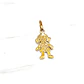 Colgante niña 2 cm Oro 18k  - Miniatura 3