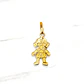 Colgante niña 2 cm Oro 18k  - Miniatura 4