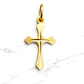 Colgante cruz tallada Oro 18k - Miniatura 1
