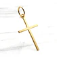 Colgante cruz palo 2.7 cm Oro 18k - Miniatura 2