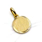 Colgante disco satinado chico Oro 18k - Miniatura 3