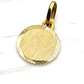 Colgante disco satinado chico Oro 18k - Miniatura 4