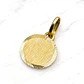 Colgante disco satinado chico Oro 18k - Miniatura 5