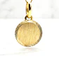 Colgante disco satinado chico Oro 18k - Miniatura 2