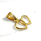 Colgante silueta doble corazón Oro 18k  - Miniatura 3