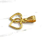 Colgante silueta doble corazón Oro 18k  - Miniatura 4