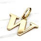 Colgante inicial 2 cm Oro 18k - Miniatura 2