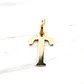 Colgante inicial 2 cm Oro 18k - Miniatura 4