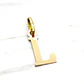 Colgante inicial 2 cm Oro 18k - Miniatura 6