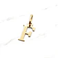 Colgante inicial 2 cm Oro 18k - Miniatura 8
