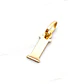Colgante inicial 2 cm Oro 18k - Miniatura 9