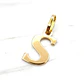 Colgante inicial 2 cm Oro 18k - Miniatura 11
