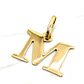 Colgante inicial 2 cm Oro 18k - Miniatura 12