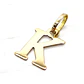 Colgante inicial 2 cm Oro 18k - Miniatura 26