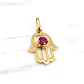 Colgante mano de fátima rubí mediano Oro 18k - Miniatura 4