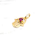 Colgante mano de fátima rubí mediano Oro 18k - Miniatura 1