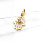Colgante mano de Fátima rosa de Francia Oro 18k - Miniatura 1