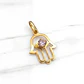 Colgante mano de Fátima rosa de Francia Oro 18k - Miniatura 2