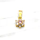 Colgante rosa circónes rosa de Francia Oro 18k - Miniatura 4