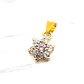 Colgante rosa circónes rosa de Francia Oro 18k - Miniatura 3