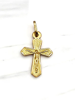 Colgante cruz cristo Oro 18k