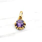 Colgante chatón Amatista oro 18k  - Miniatura 4