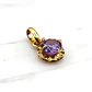 Colgante chatón Amatista oro 18k  - Miniatura 1