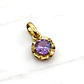 Colgante chatón Amatista oro 18k  - Miniatura 5