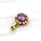 Colgante chatón Amatista oro 18k  - Miniatura 2
