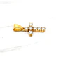 Colgante cruz circones Oro 18k  - Miniatura 2