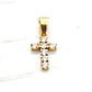 Colgante cruz circones Oro 18k  - Miniatura 4
