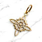 Colgante nudo de bruja silueta Oro 18k  - Miniatura 2