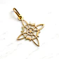 Colgante nudo de bruja silueta Oro 18k  - Miniatura 3