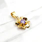 Colgante flor amatista Oro 18k - Miniatura 1