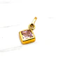 Colgante rombo Rosa de Francia Oro 18k - Miniatura 3