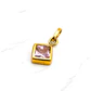 Colgante rombo Rosa de Francia Oro 18k - Miniatura 4