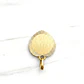 Colgante disco corazón tallado Oro 18k - Miniatura 2